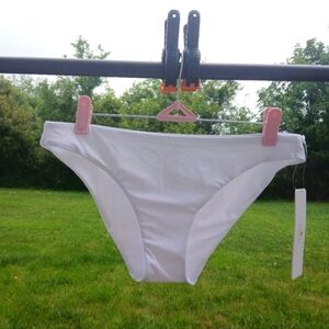 Swim Bottoms Bikini Bathing Suit Swimsuit by CRZ Yoga White, Small